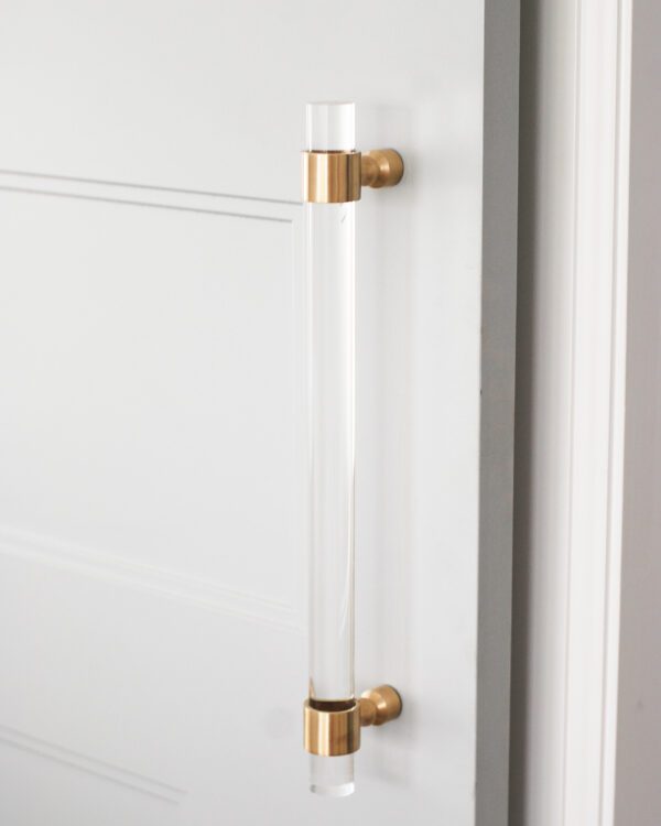 Back-to-Back Lucite Door Pull