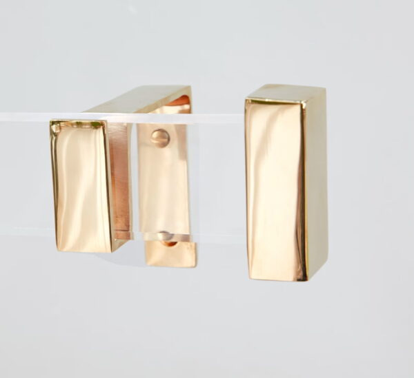 brass rect end cap